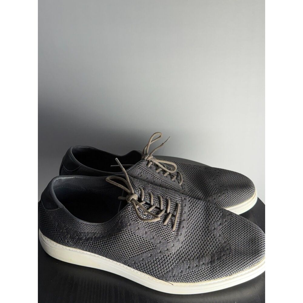 DayFive Street Men’s 12 Dark Gray Knit Lace Up Casual Sneakers Shoes